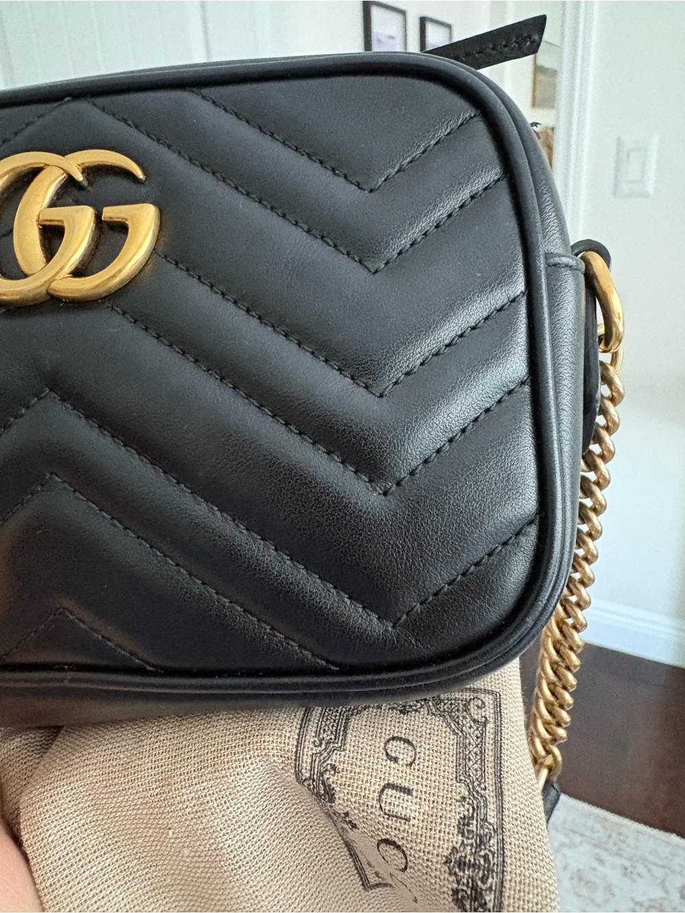 Gucci, Gigi Marmont, mini camera bag black - Picture 12 of 14